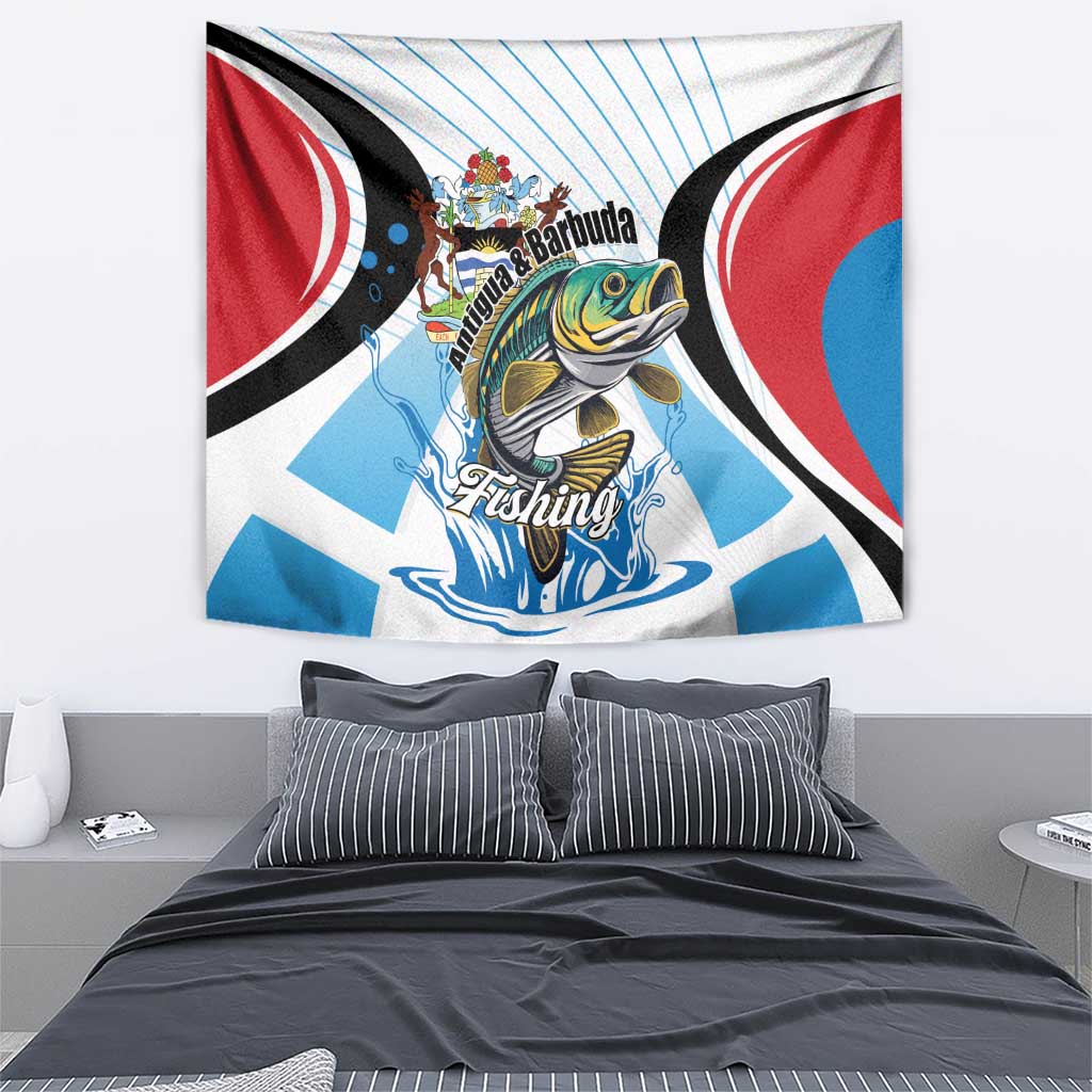 Antigua and Barbuda Fishing Tapestry Sporty Style
