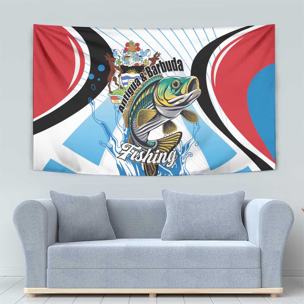 Antigua and Barbuda Fishing Tapestry Sporty Style