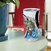 Personalized Antigua and Barbuda Fishing Tumbler Cup Sporty Style