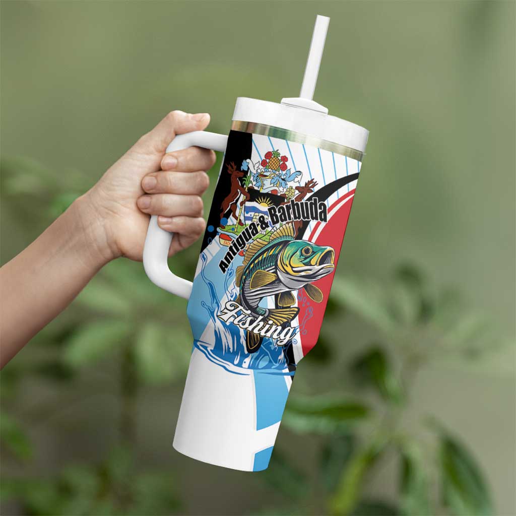 Personalized Antigua and Barbuda Fishing Tumbler With Handle Sporty Style