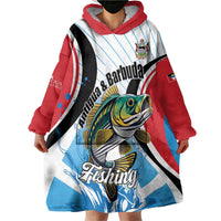 Personalized Antigua and Barbuda Fishing Wearable Blanket Hoodie Sporty Style