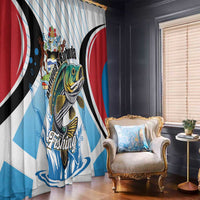 Antigua and Barbuda Fishing Window Curtain Sporty Style