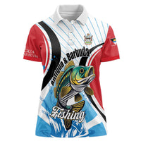 Personalized Antigua and Barbuda Fishing Women Polo Shirt Sporty Style