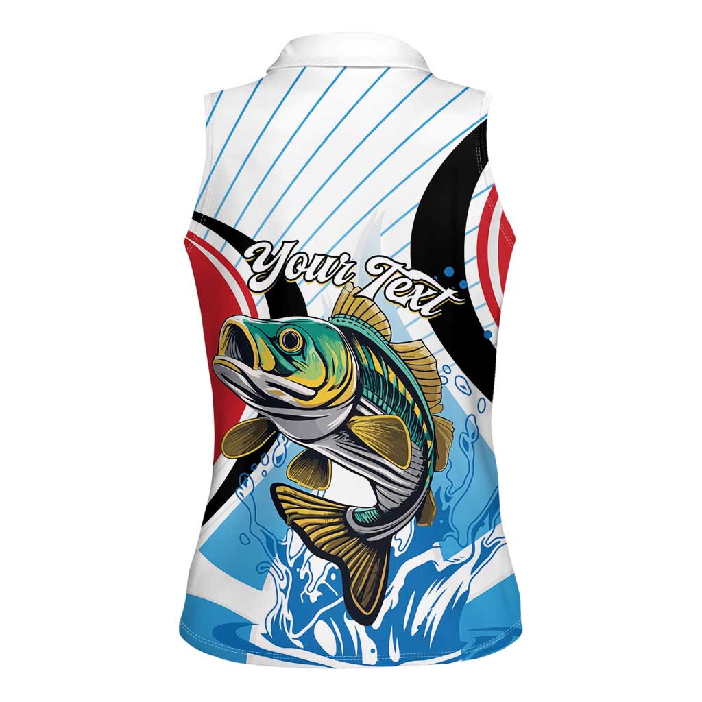 Personalized Antigua and Barbuda Fishing Women Sleeveless Polo Shirt Sporty Style