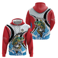 Personalized Antigua and Barbuda Fishing Zip Hoodie Sporty Style