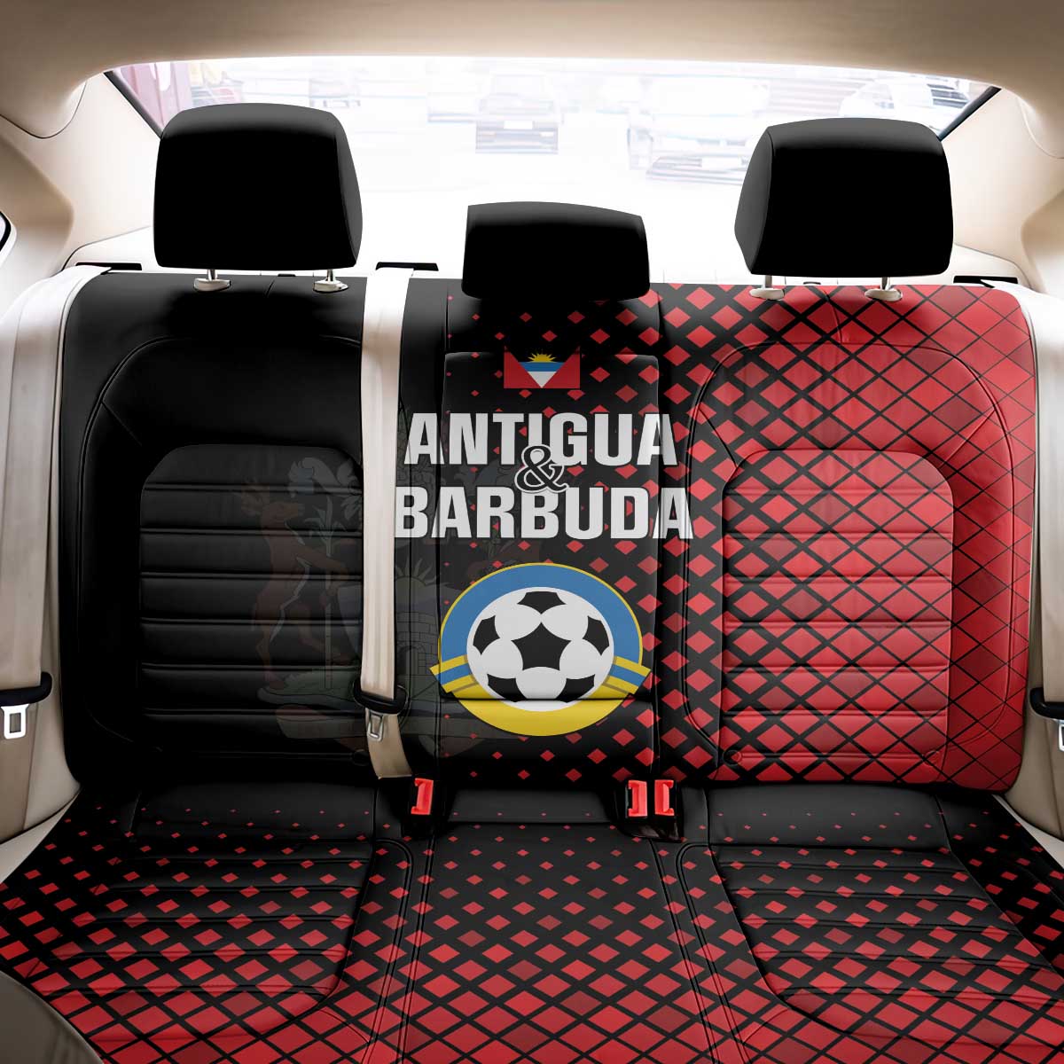 Football Antigua and Barbuda Back Car Seat Cover The Benna Boys Go Champions