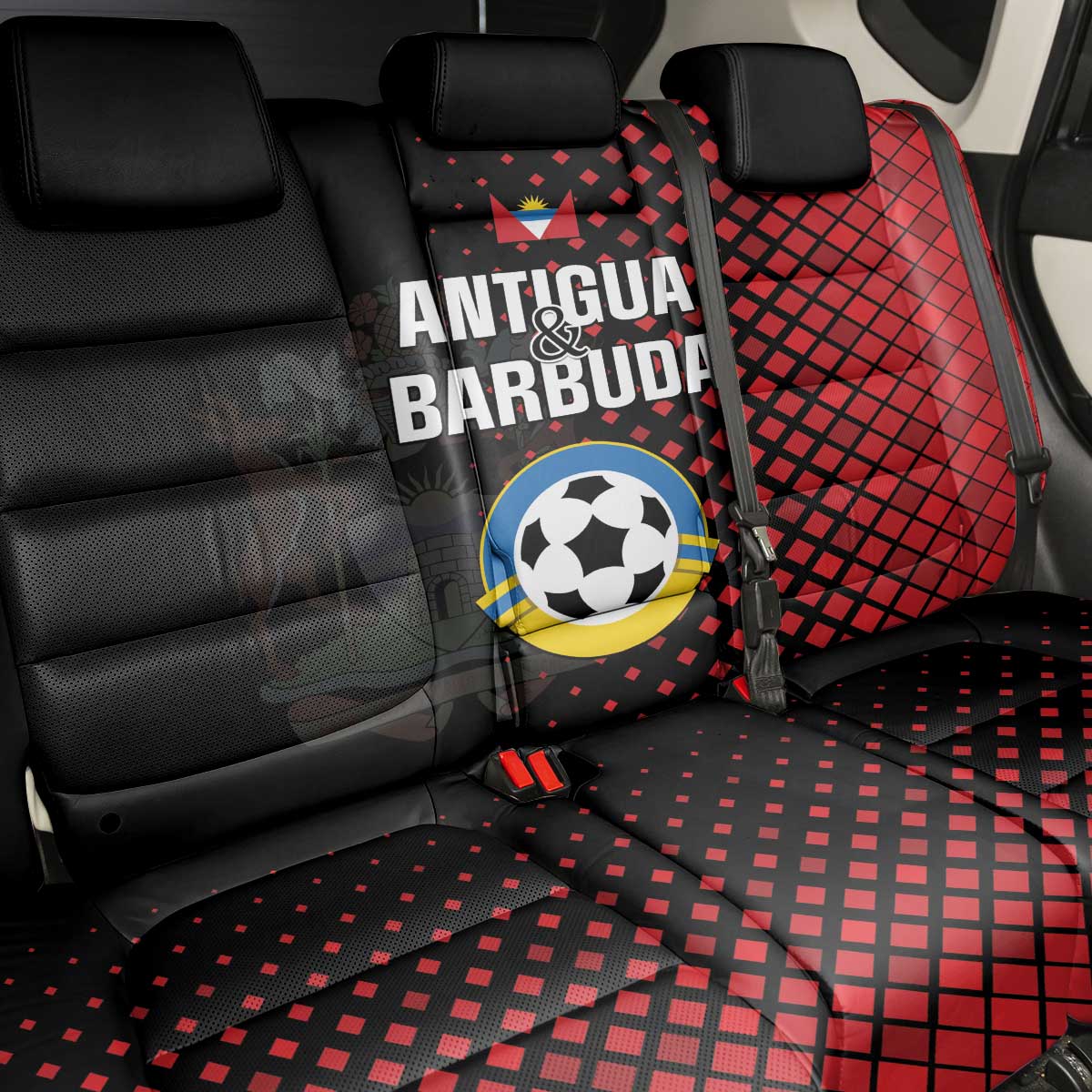 Football Antigua and Barbuda Back Car Seat Cover The Benna Boys Go Champions