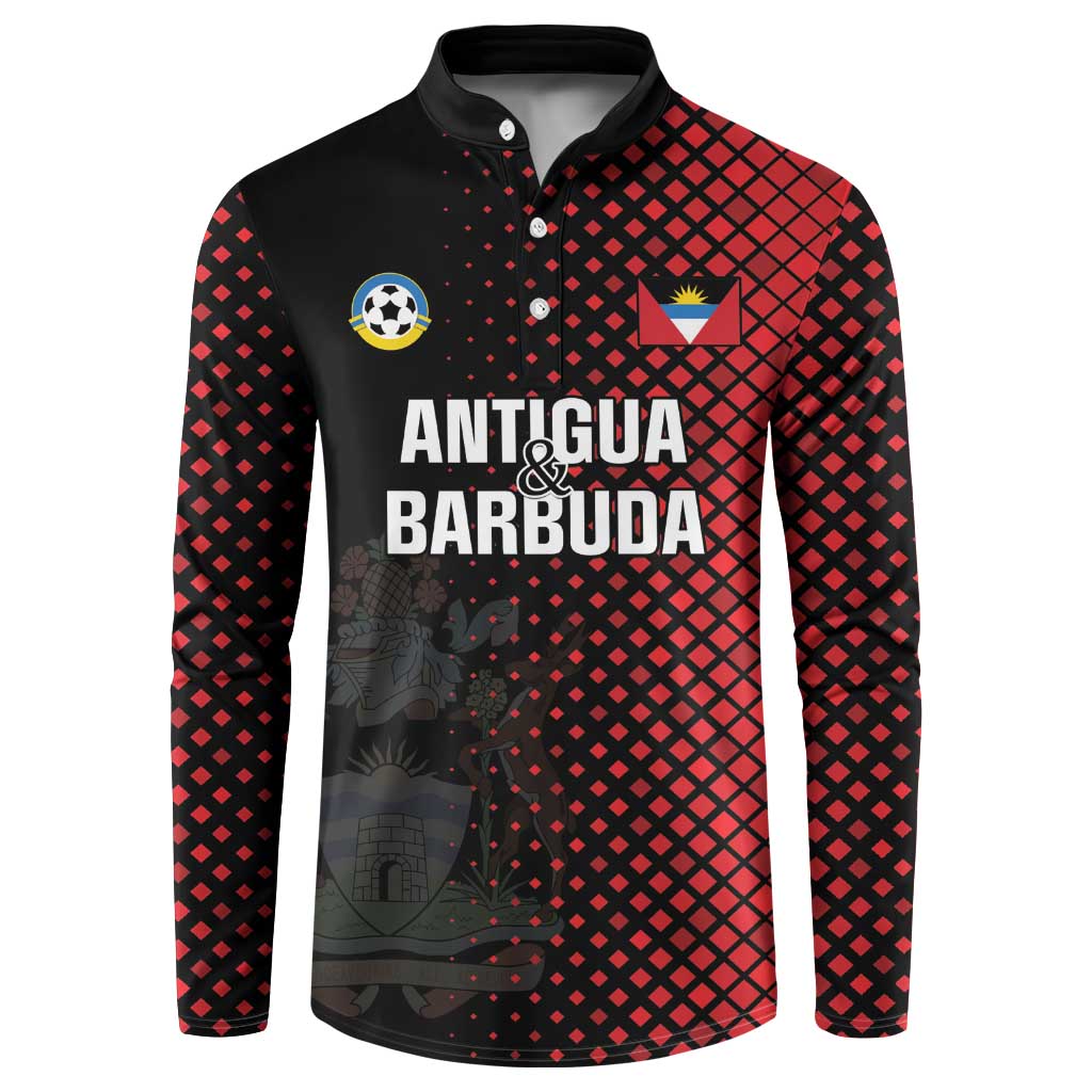 Custom Football Antigua and Barbuda Button Sweatshirt The Benna Boys Go Champions