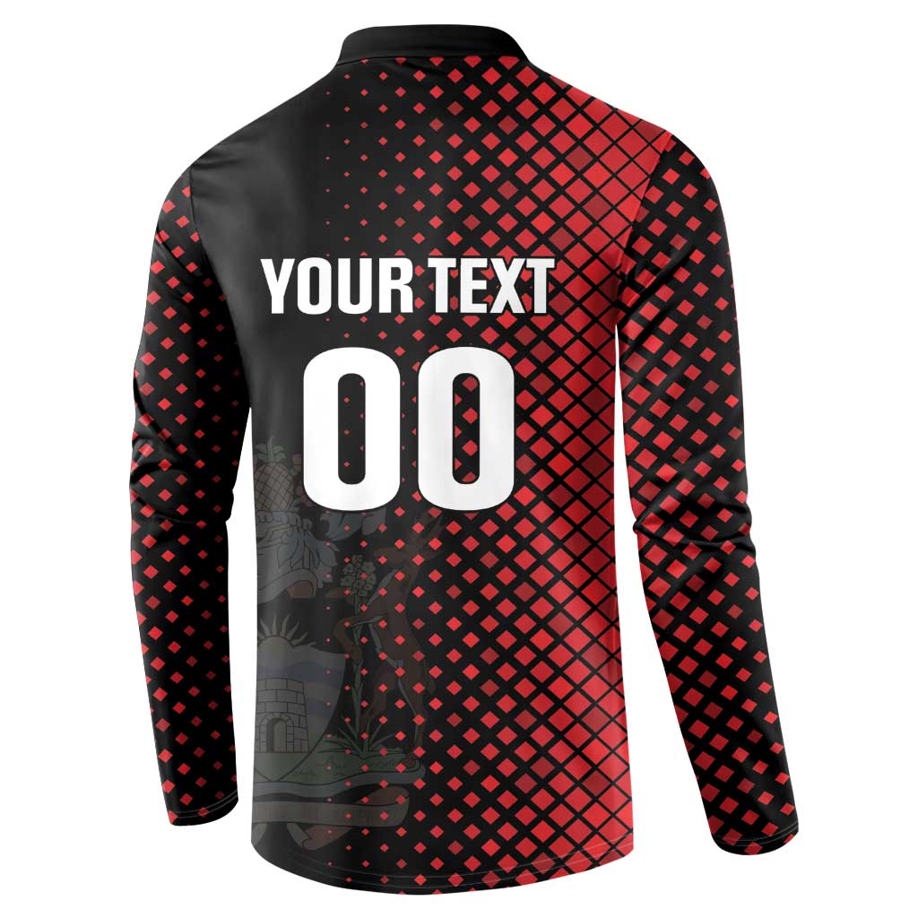 Custom Football Antigua and Barbuda Button Sweatshirt The Benna Boys Go Champions