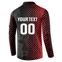 Custom Football Antigua and Barbuda Button Sweatshirt The Benna Boys Go Champions