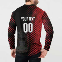 Custom Football Antigua and Barbuda Button Sweatshirt The Benna Boys Go Champions