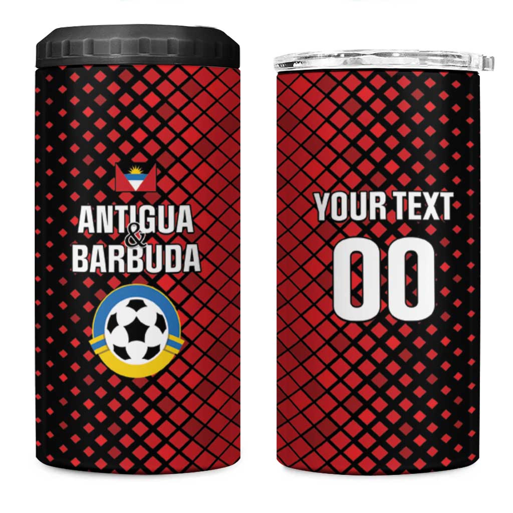 Custom Football Antigua and Barbuda 4 in 1 Can Cooler Tumbler The Benna Boys Go Champions