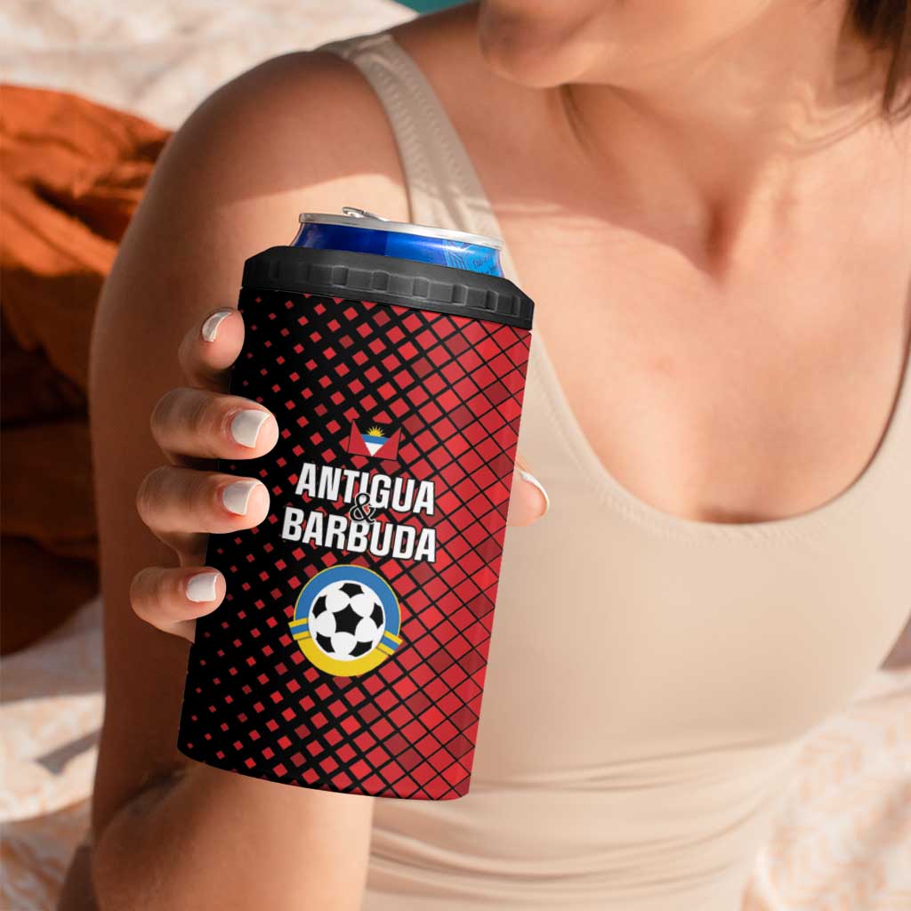 Custom Football Antigua and Barbuda 4 in 1 Can Cooler Tumbler The Benna Boys Go Champions