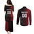 Custom Football Antigua and Barbuda Couples Matching Puletasi and Long Sleeve Button Shirt The Benna Boys Go Champions