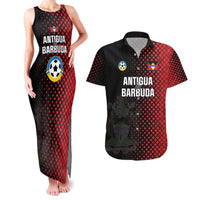 Custom Football Antigua and Barbuda Couples Matching Tank Maxi Dress and Hawaiian Shirt The Benna Boys Go Champions