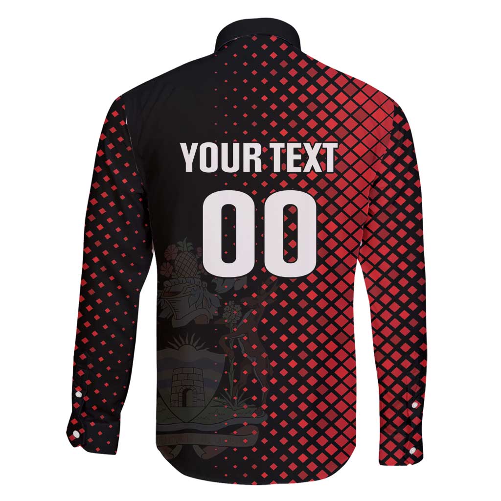 Custom Football Antigua and Barbuda Family Matching Long Sleeve Bodycon Dress and Hawaiian Shirt The Benna Boys Go Champions