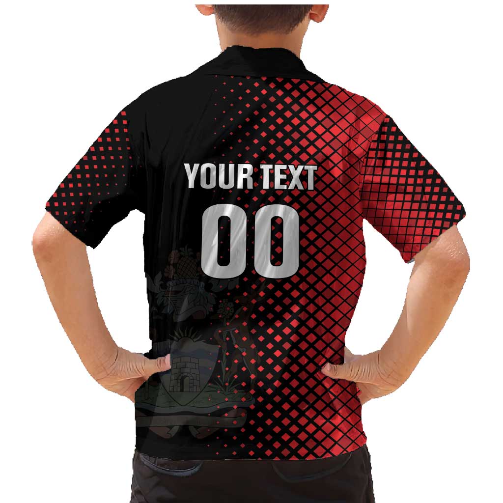 Custom Football Antigua and Barbuda Family Matching Mermaid Dress and Hawaiian Shirt The Benna Boys Go Champions