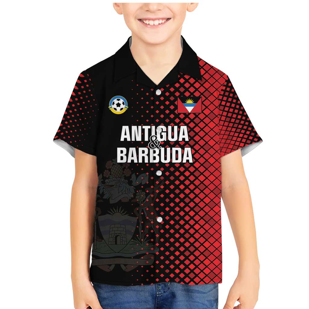 Custom Football Antigua and Barbuda Family Matching Mermaid Dress and Hawaiian Shirt The Benna Boys Go Champions