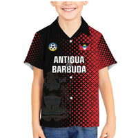 Custom Football Antigua and Barbuda Family Matching Mermaid Dress and Hawaiian Shirt The Benna Boys Go Champions