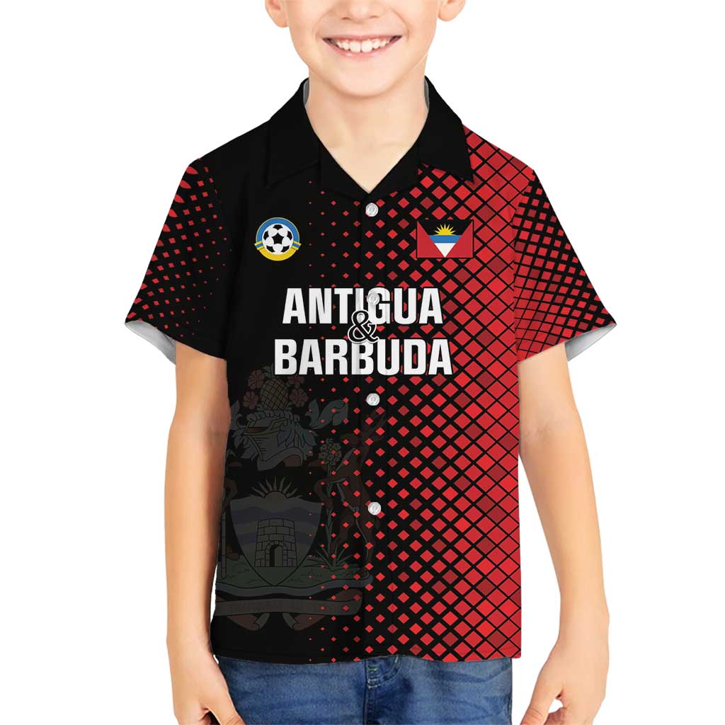 Custom Football Antigua and Barbuda Family Matching Off Shoulder Short Dress and Hawaiian Shirt The Benna Boys Go Champions