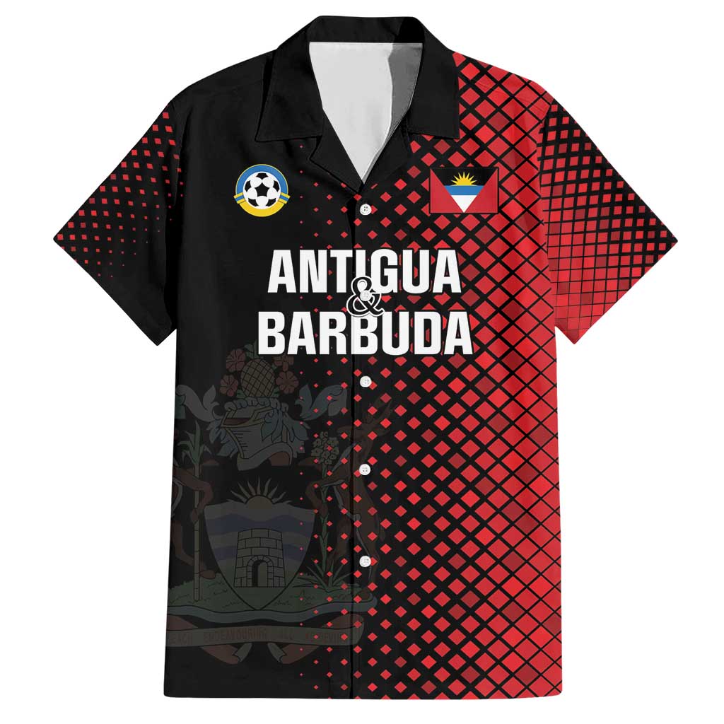 Custom Football Antigua and Barbuda Family Matching Short Sleeve Bodycon Dress and Hawaiian Shirt The Benna Boys Go Champions