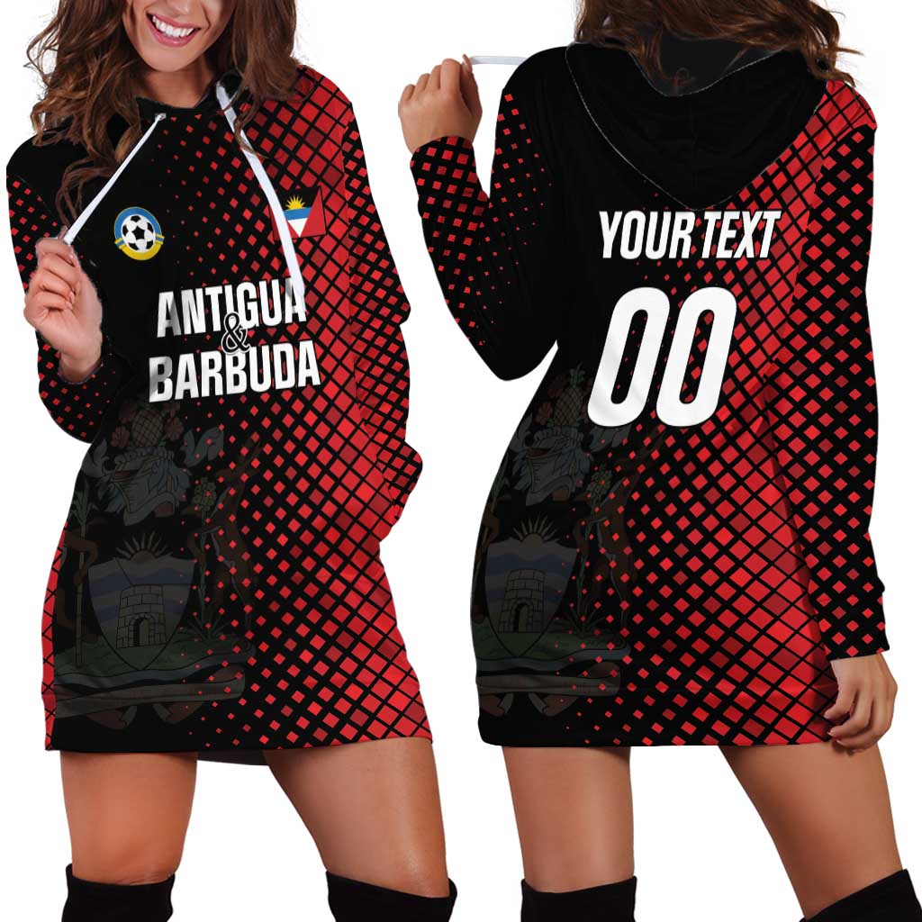Custom Football Antigua and Barbuda Hoodie Dress The Benna Boys Go Champions