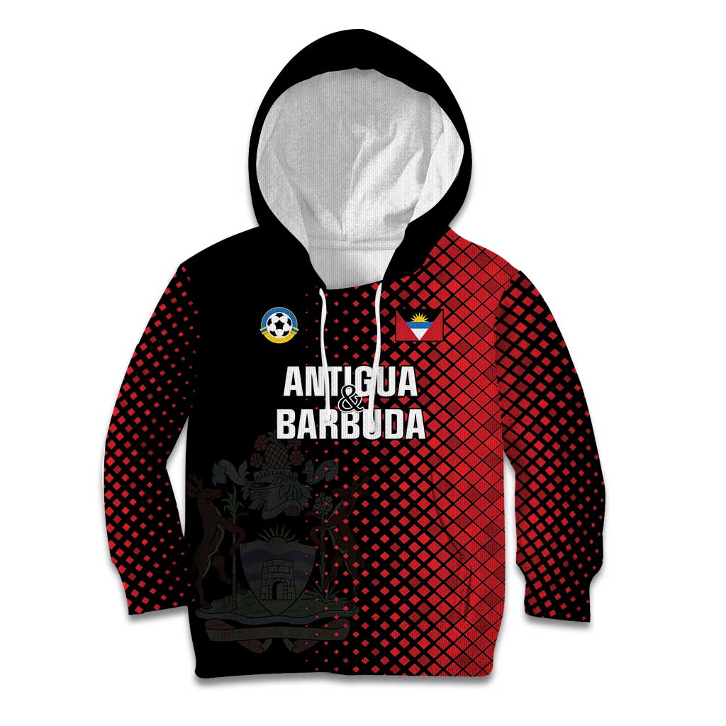 Custom Football Antigua and Barbuda Kid Hoodie The Benna Boys Go Champions