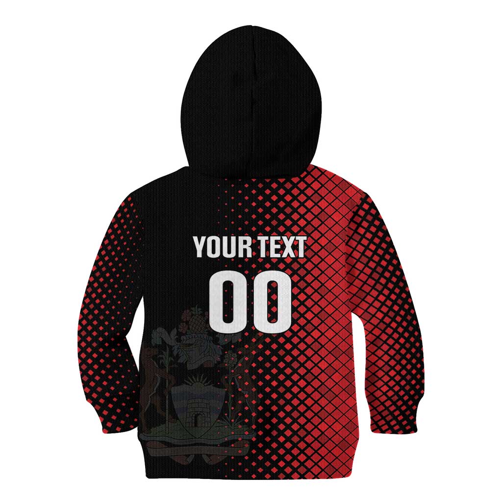 Custom Football Antigua and Barbuda Kid Hoodie The Benna Boys Go Champions