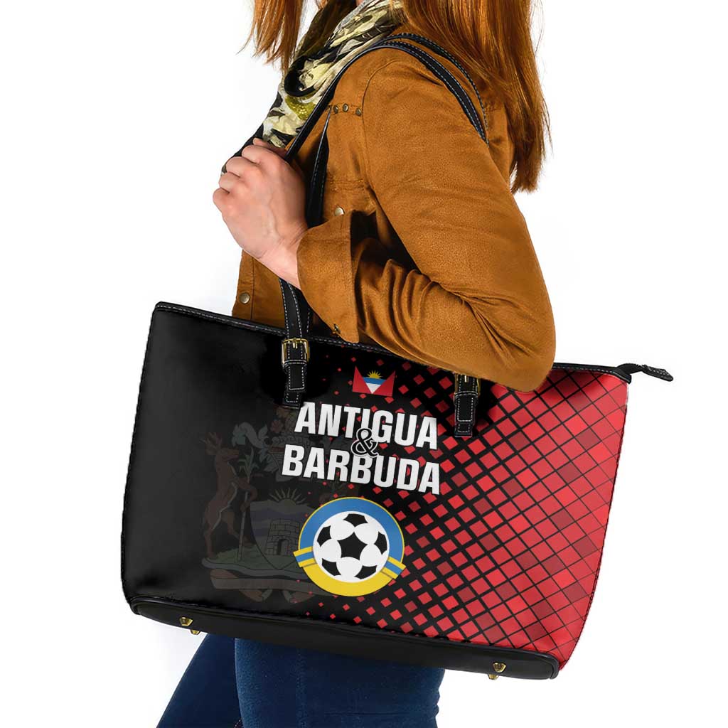 Football Antigua and Barbuda Leather Tote Bag The Benna Boys Go Champions