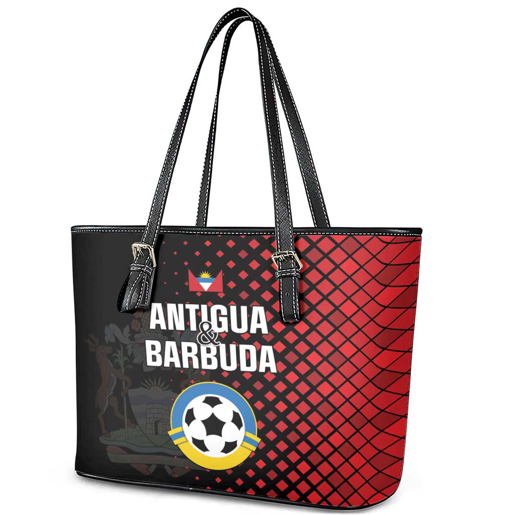 Football Antigua and Barbuda Leather Tote Bag The Benna Boys Go Champions