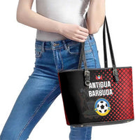 Football Antigua and Barbuda Leather Tote Bag The Benna Boys Go Champions