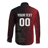 Custom Football Antigua and Barbuda Long Sleeve Button Shirt The Benna Boys Go Champions