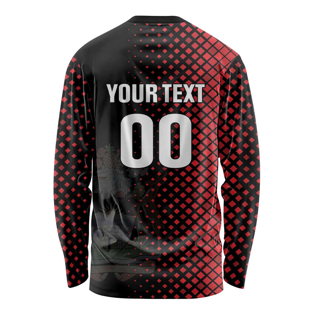 Custom Football Antigua and Barbuda Long Sleeve Shirt The Benna Boys Go Champions