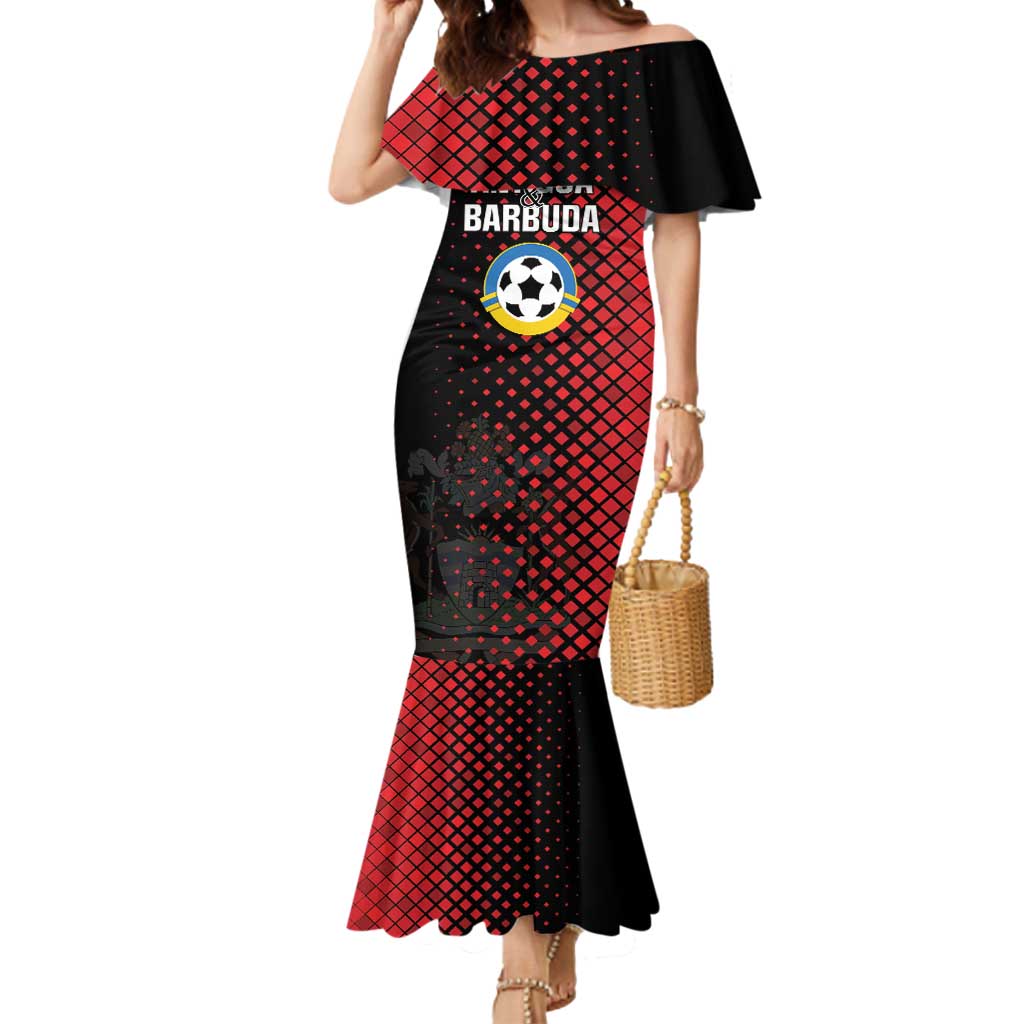 Custom Football Antigua and Barbuda Mermaid Dress The Benna Boys Go Champions