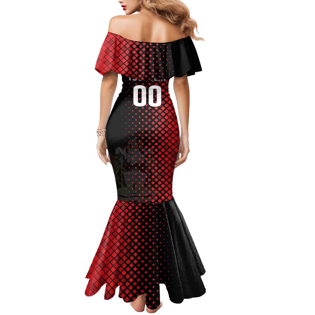Custom Football Antigua and Barbuda Mermaid Dress The Benna Boys Go Champions
