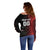 Custom Football Antigua and Barbuda Off Shoulder Sweater The Benna Boys Go Champions