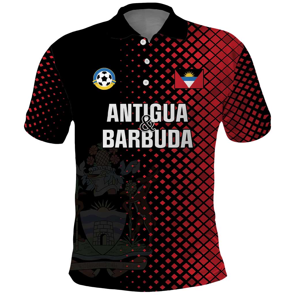 Custom Football Antigua and Barbuda Polo Shirt The Benna Boys Go Champions