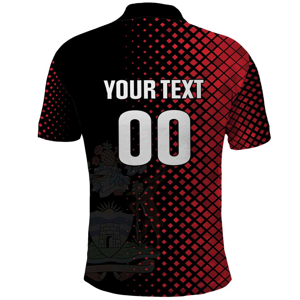 Custom Football Antigua and Barbuda Polo Shirt The Benna Boys Go Champions