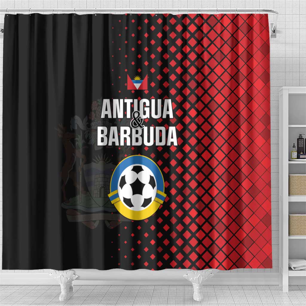 Football Antigua and Barbuda Shower Curtain The Benna Boys Go Champions