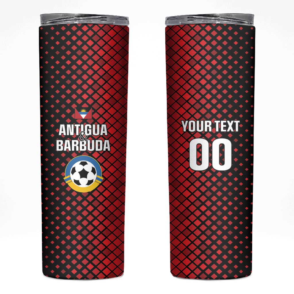 Custom Football Antigua and Barbuda Skinny Tumbler The Benna Boys Go Champions