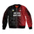 Custom Football Antigua and Barbuda Sleeve Zip Bomber Jacket The Benna Boys Go Champions