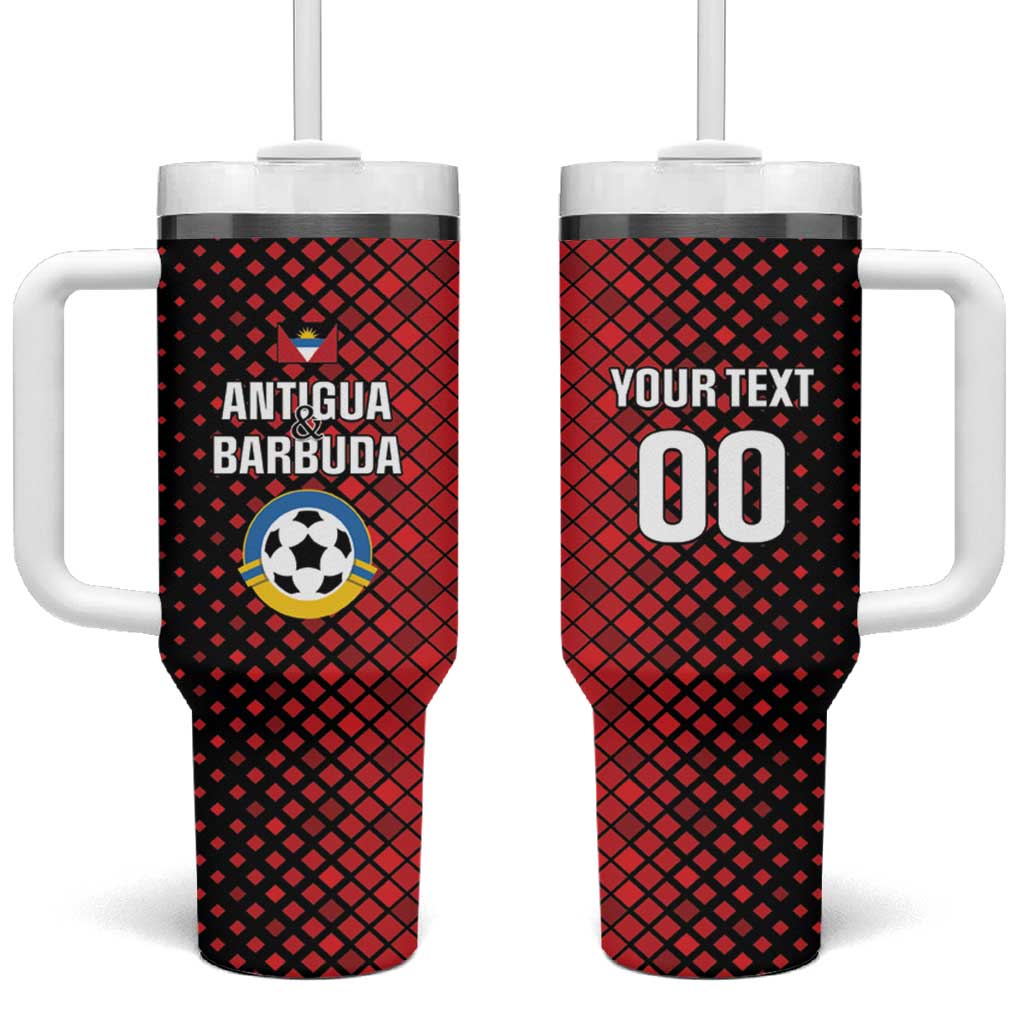 Custom Football Antigua and Barbuda Tumbler With Handle The Benna Boys Go Champions