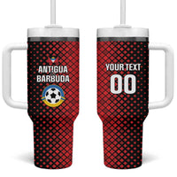 Custom Football Antigua and Barbuda Tumbler With Handle The Benna Boys Go Champions