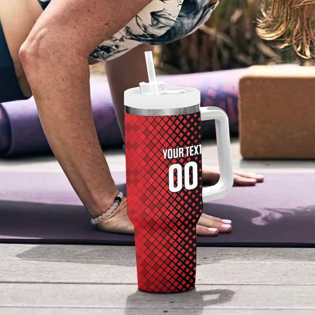 Custom Football Antigua and Barbuda Tumbler With Handle The Benna Boys Go Champions