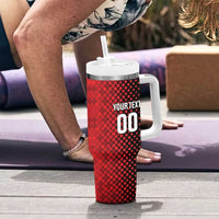 Custom Football Antigua and Barbuda Tumbler With Handle The Benna Boys Go Champions