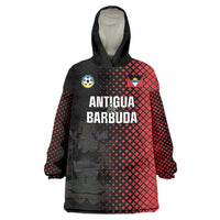 Custom Football Antigua and Barbuda Wearable Blanket Hoodie The Benna Boys Go Champions