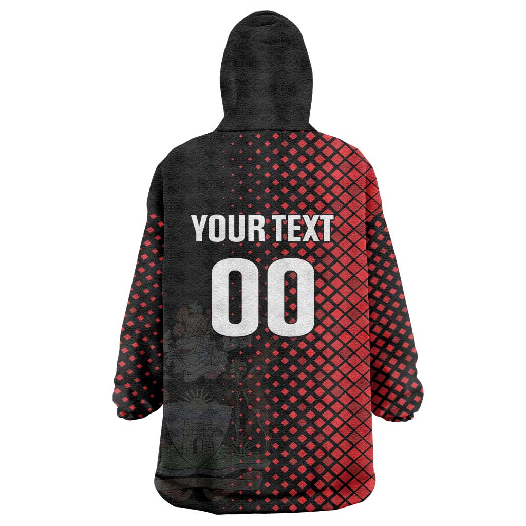 Custom Football Antigua and Barbuda Wearable Blanket Hoodie The Benna Boys Go Champions