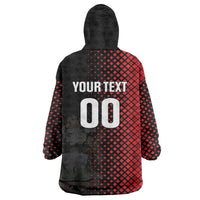 Custom Football Antigua and Barbuda Wearable Blanket Hoodie The Benna Boys Go Champions