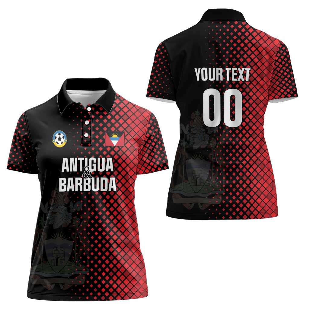 Custom Football Antigua and Barbuda Women Polo Shirt The Benna Boys Go Champions