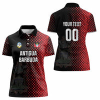 Custom Football Antigua and Barbuda Women Polo Shirt The Benna Boys Go Champions